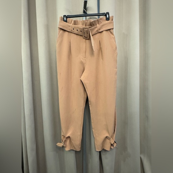 Lovers + Friends Tan Trousers High-Rise Straight-Leg - Picture 3 of 6